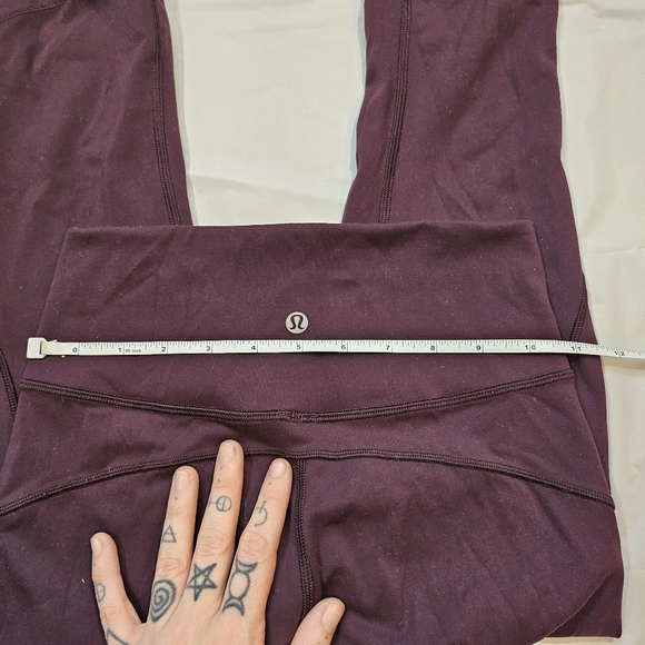 Lululemon In Movement Crop *Everlux 19" (Black Cherry) - Picture 11 of 11